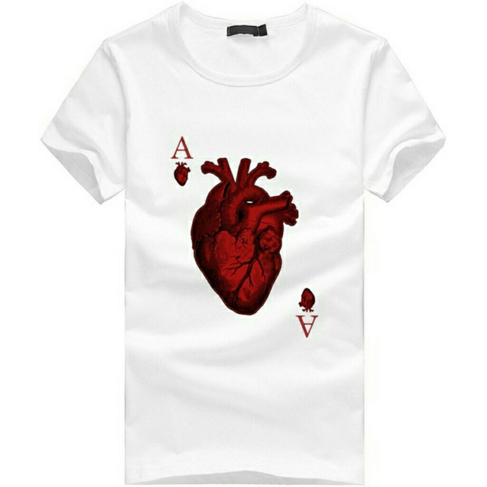 Ace of Hearts Tee Med & Lrg NWT - Picture 3 of 3